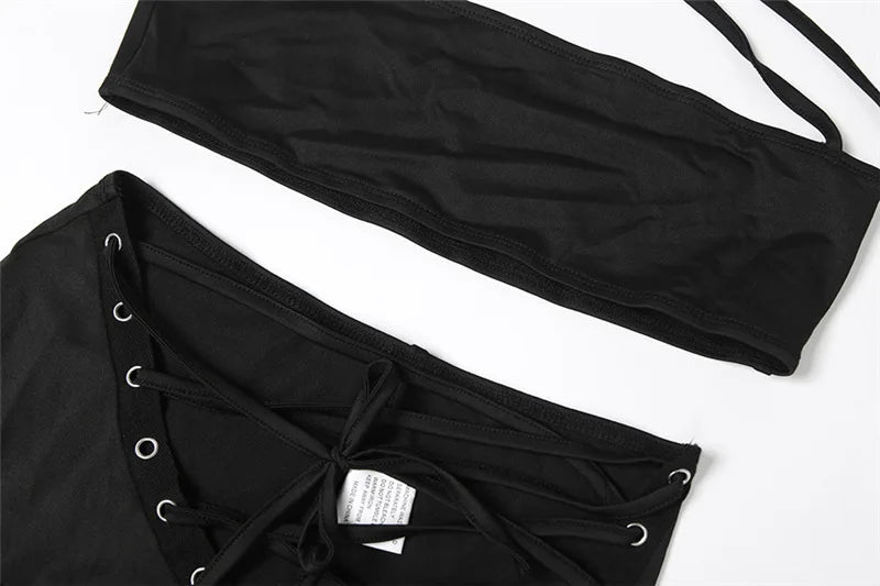 Iris Lace Up Pants Set