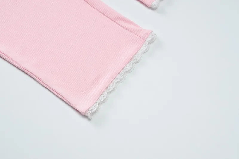 Barbie Pink Knit Pants Set
