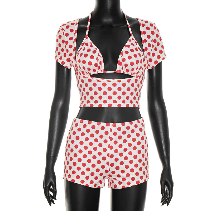 Dot Print Short Set