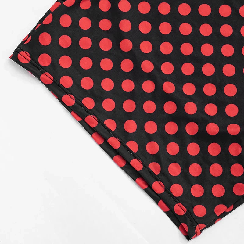 Polka Dot Print Capris Set