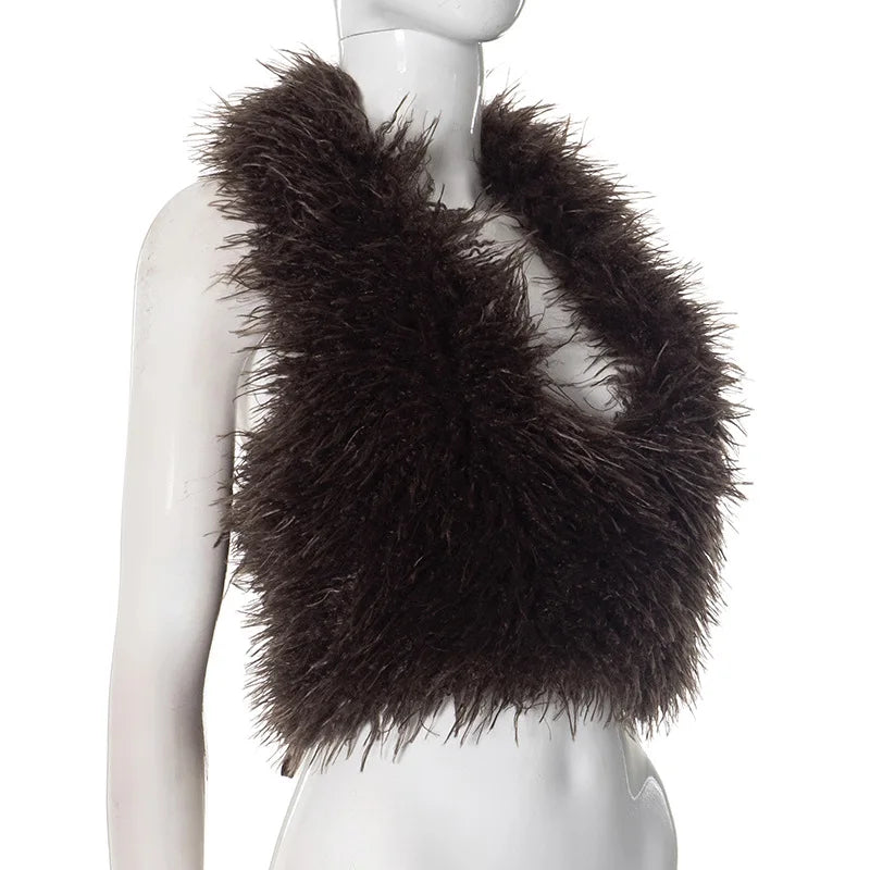 Gabby Fur Vest Coat