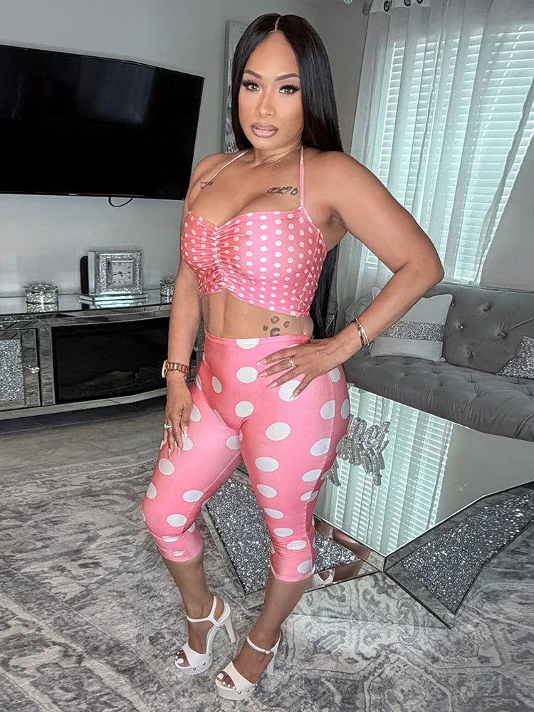 Ani Polka Dot Short Set
