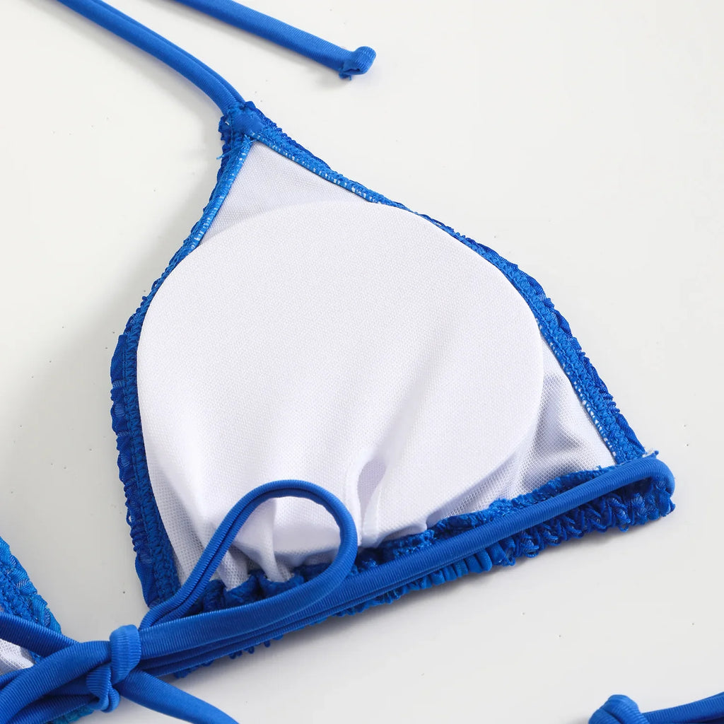 Gradient Mesh Skirt Bikini Set