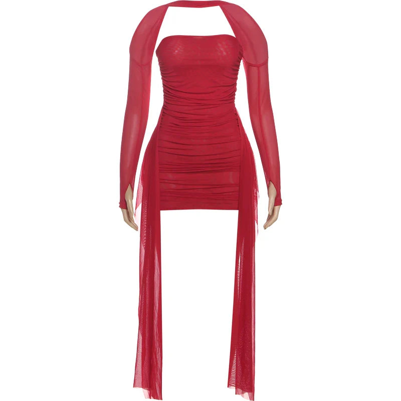 Monika Ruched Mini Dress
