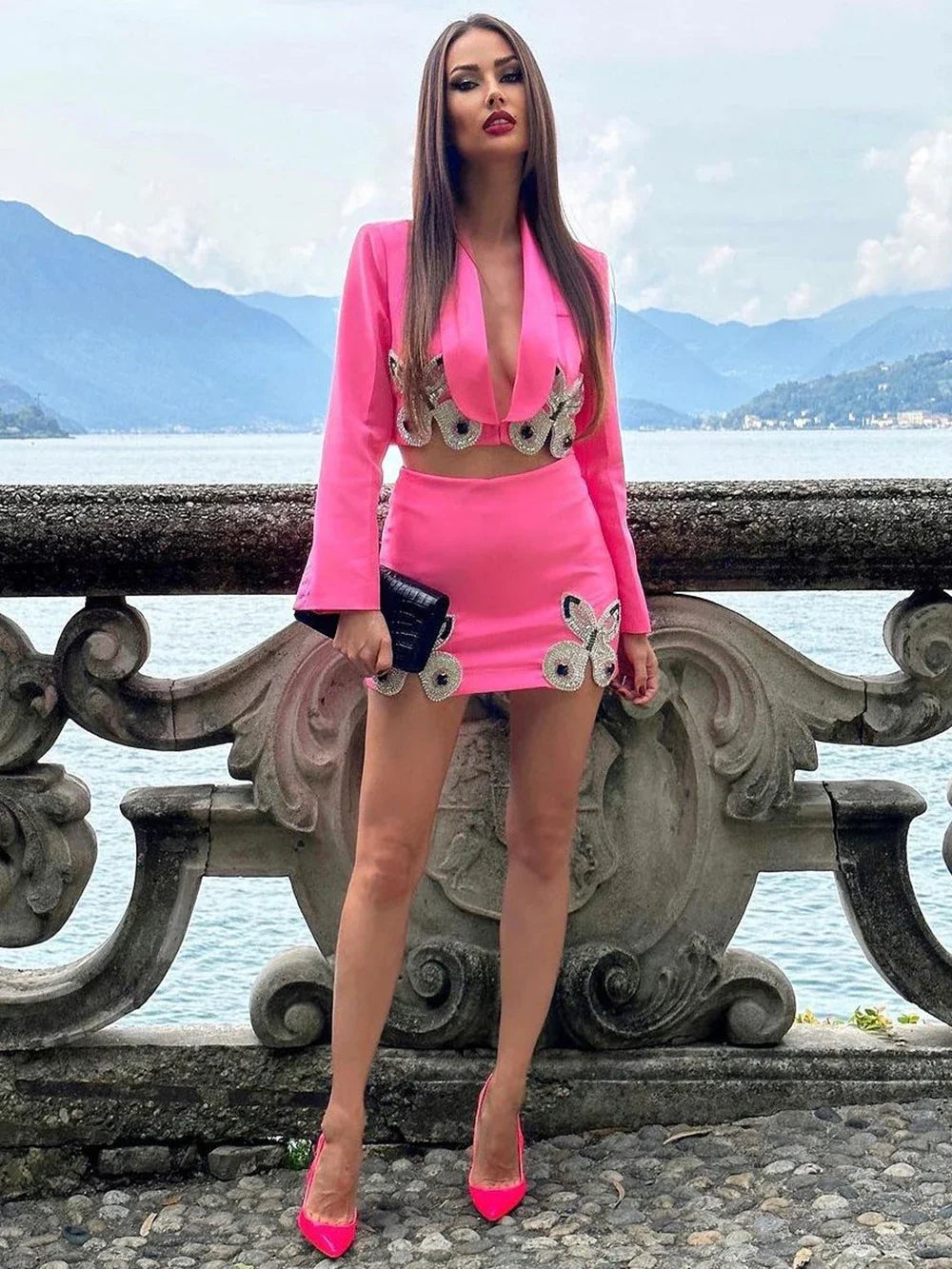 Kyra Blazer Skirt Set
