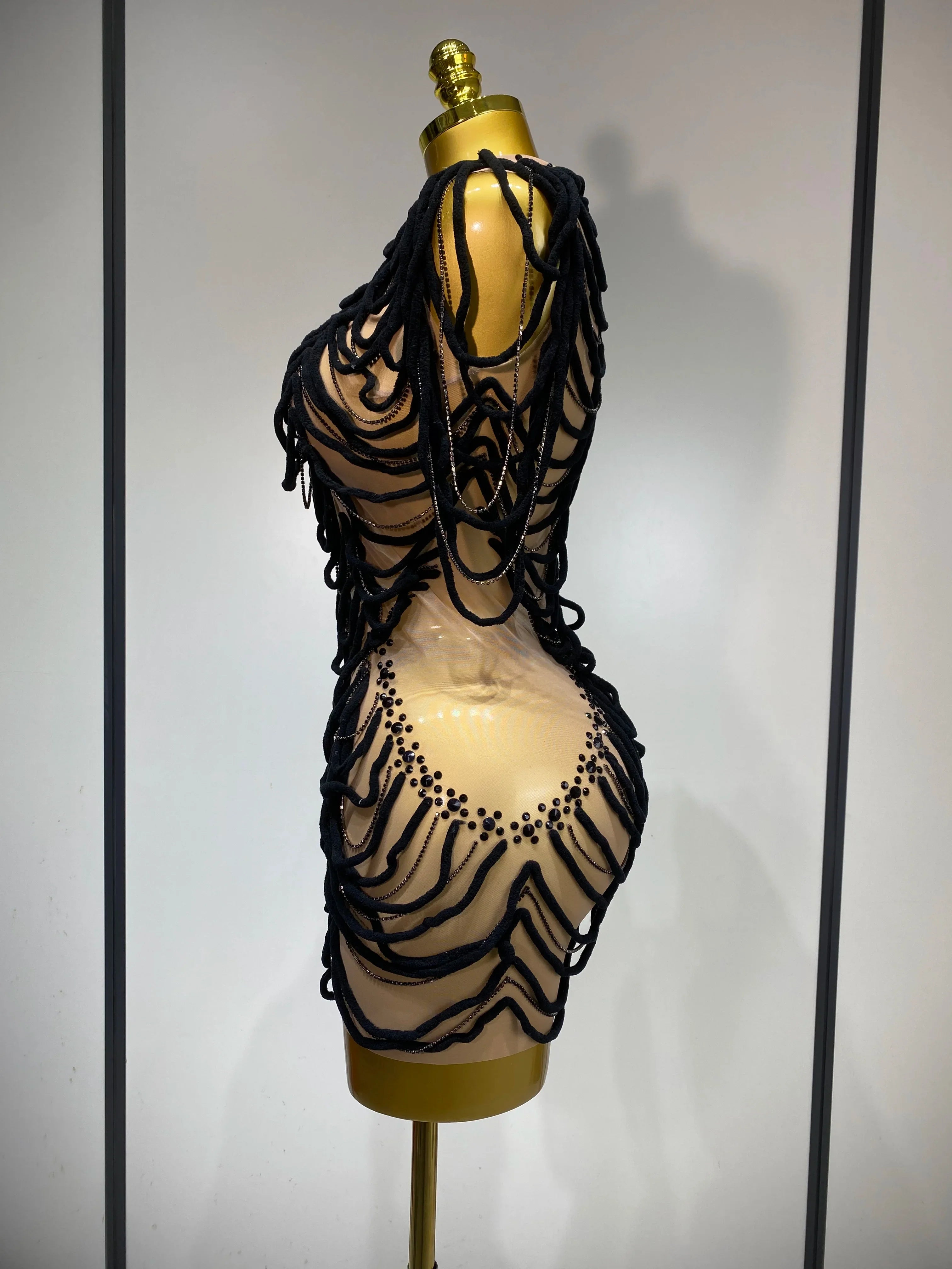 Venia Rhinestone Dress