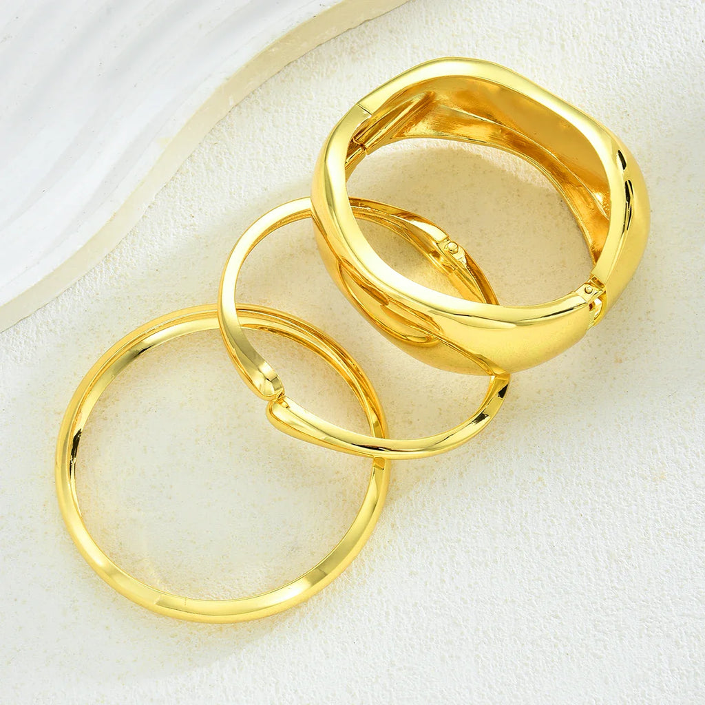 3pcs Gold Bangle Bracelet