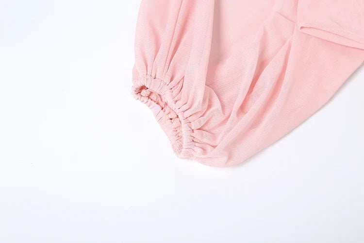Pink Ruched Maxi Dress