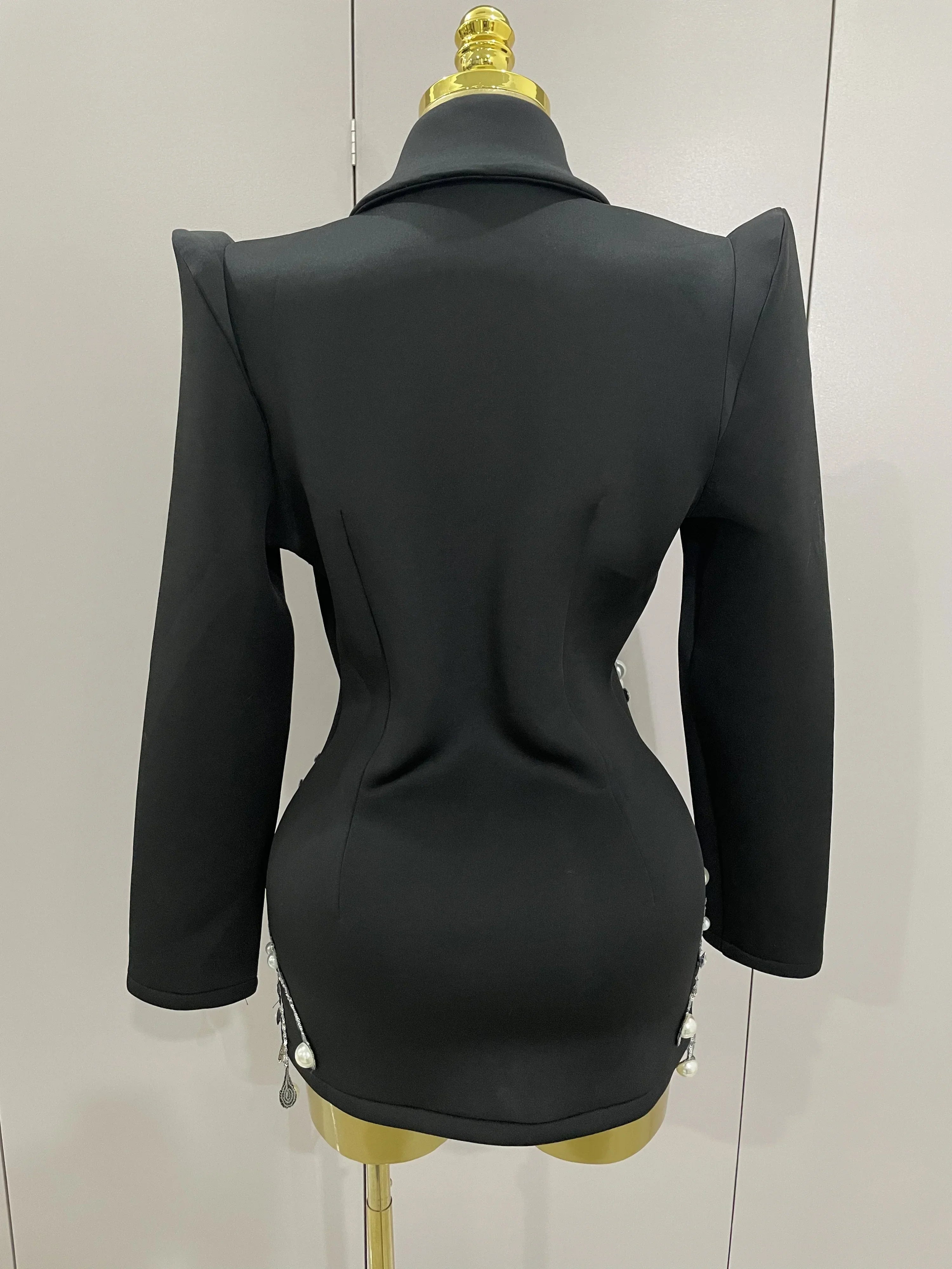 Pearls Blazer Mini Dress