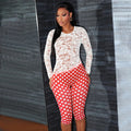 Polka Dot Lace Jumpsuit