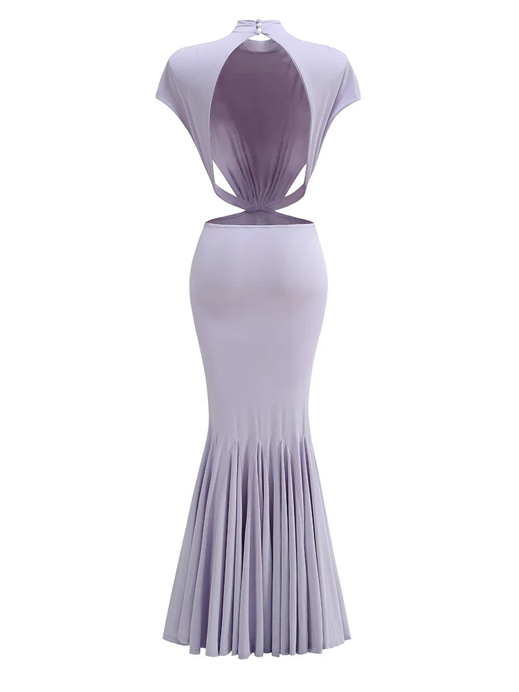 Bow Backless Maxi Dress