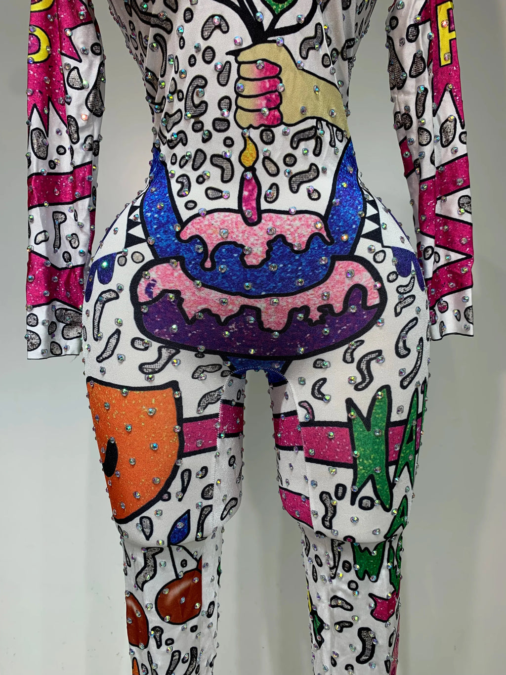 Cartoon Print Jumpsuit