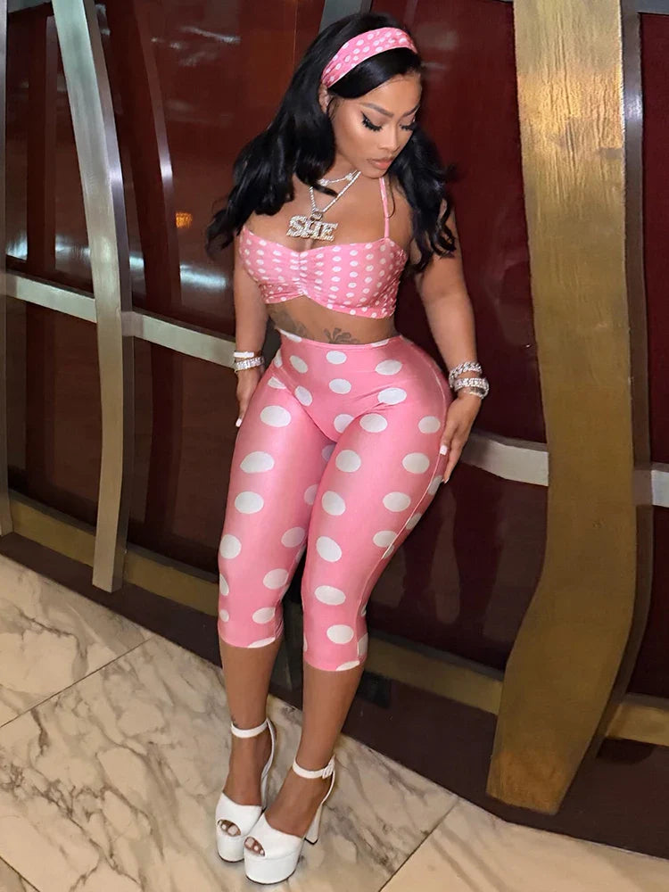 Ani Polka Dot Short Set