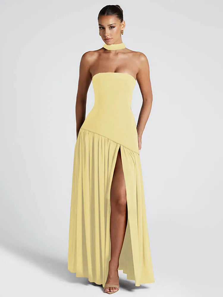 Julia Maxi Dress Light Yellow