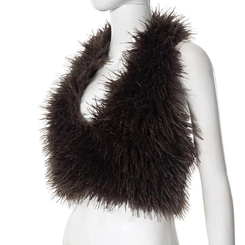 Gabby Fur Vest Coat
