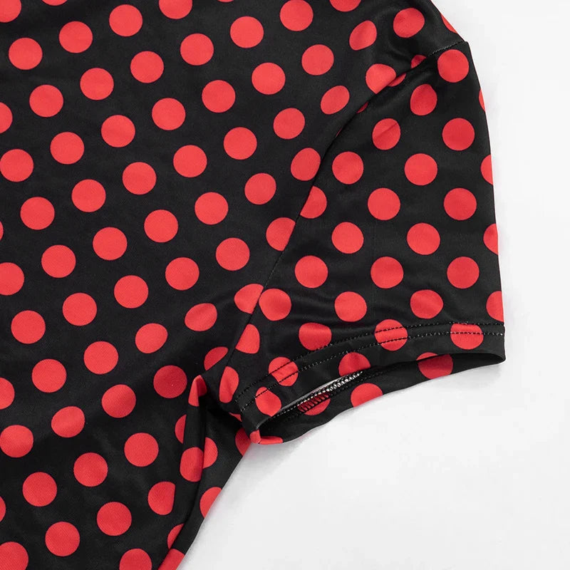 Polka Dot Print Capris Set