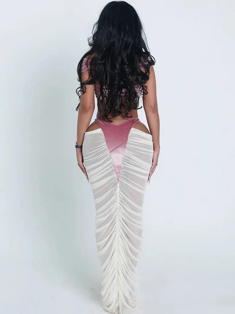 Nala Velvet Skirt Set