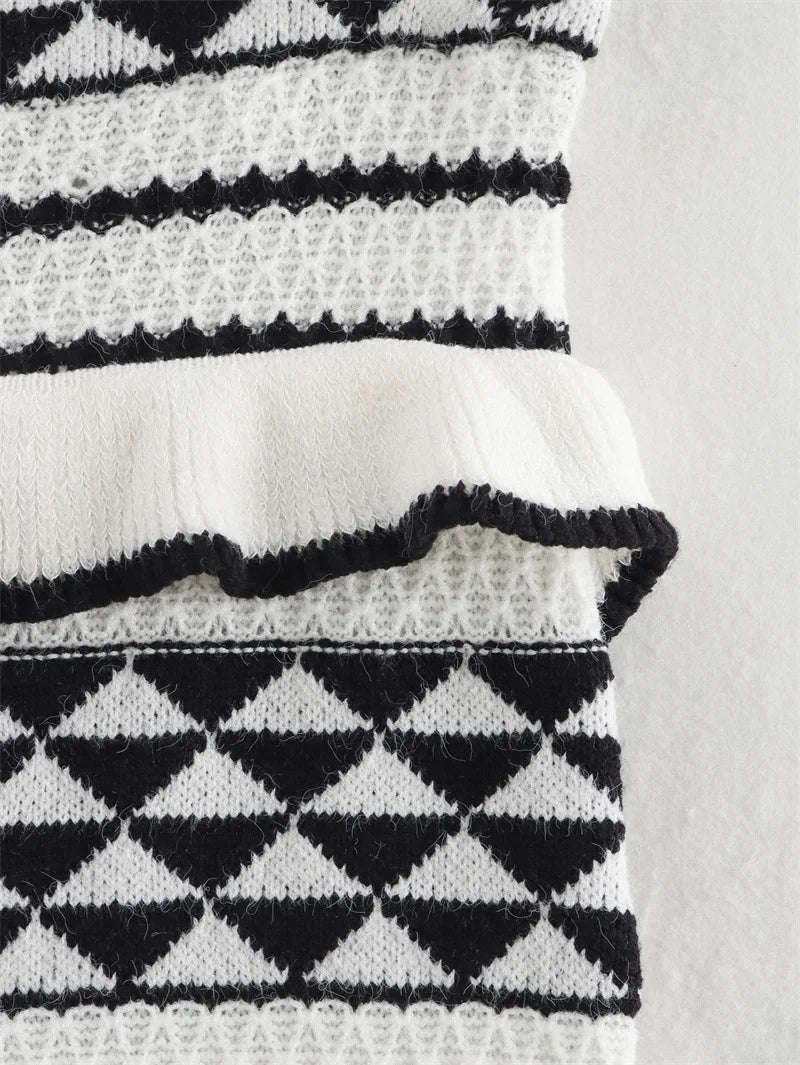 Jen Knit Ruffle Skirt Set