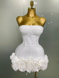 Tiana Bandage Mini Dress WHITE