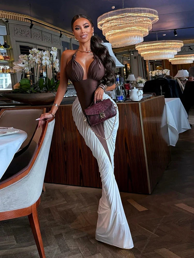Renda Ruched Bodycon Dress