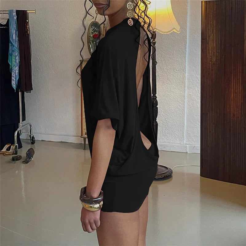 Seduce Halter Backless Dress