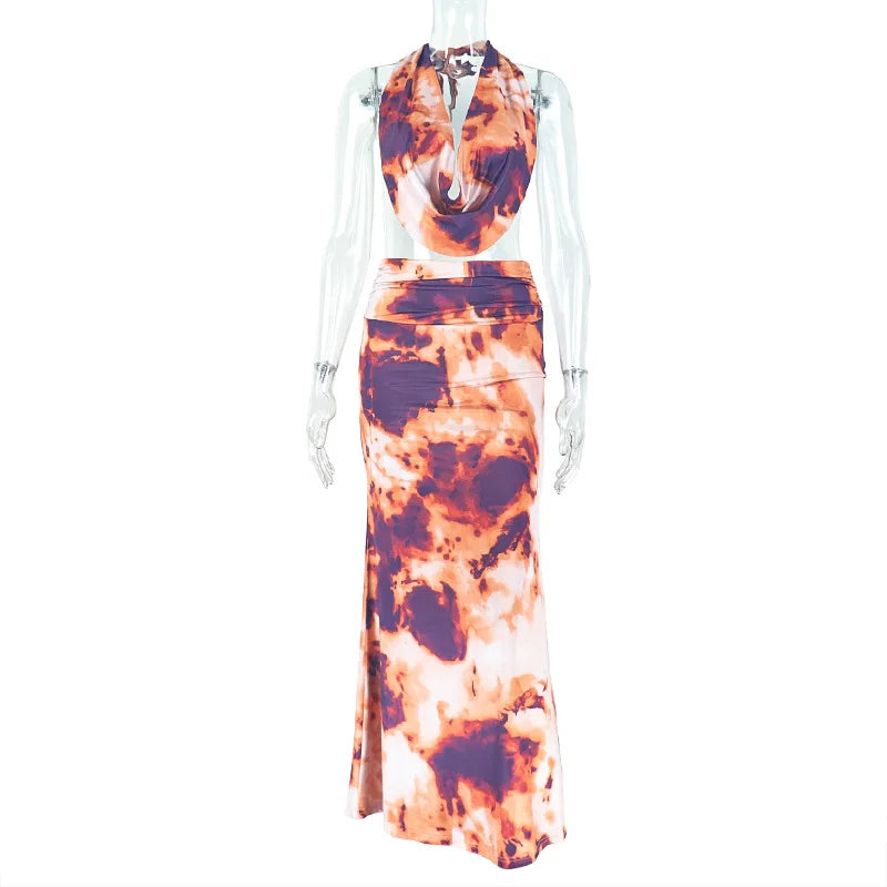 Aesthetic Maxi Skirt Set