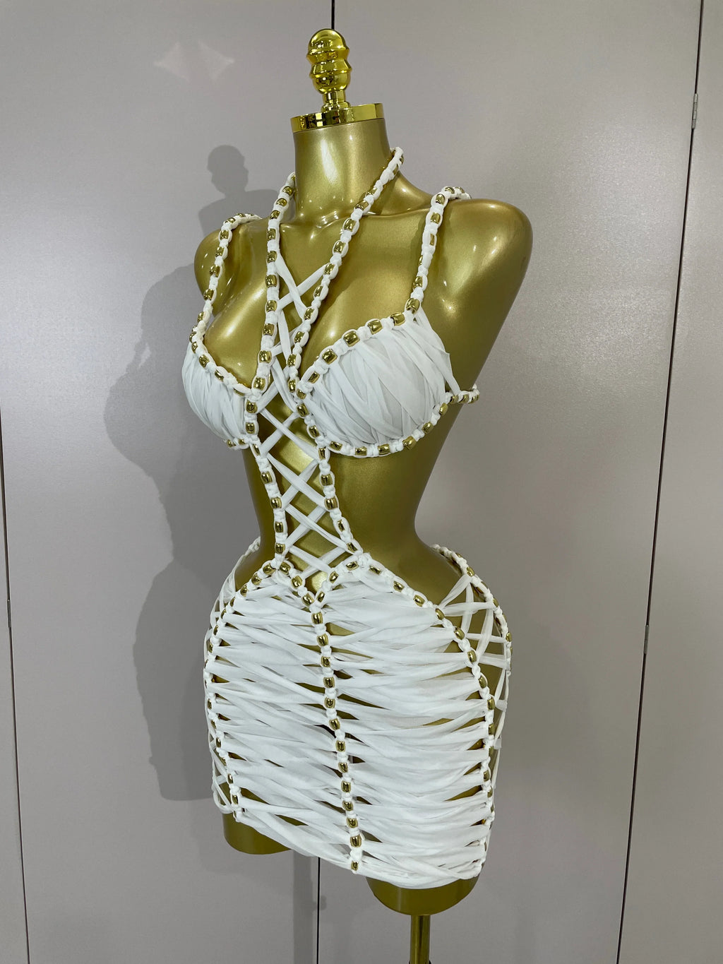 Kayda Luxe Mini Dress- White