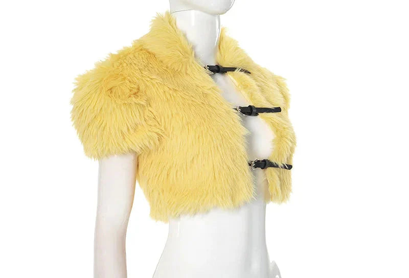 Fluffy Fur Crop Top