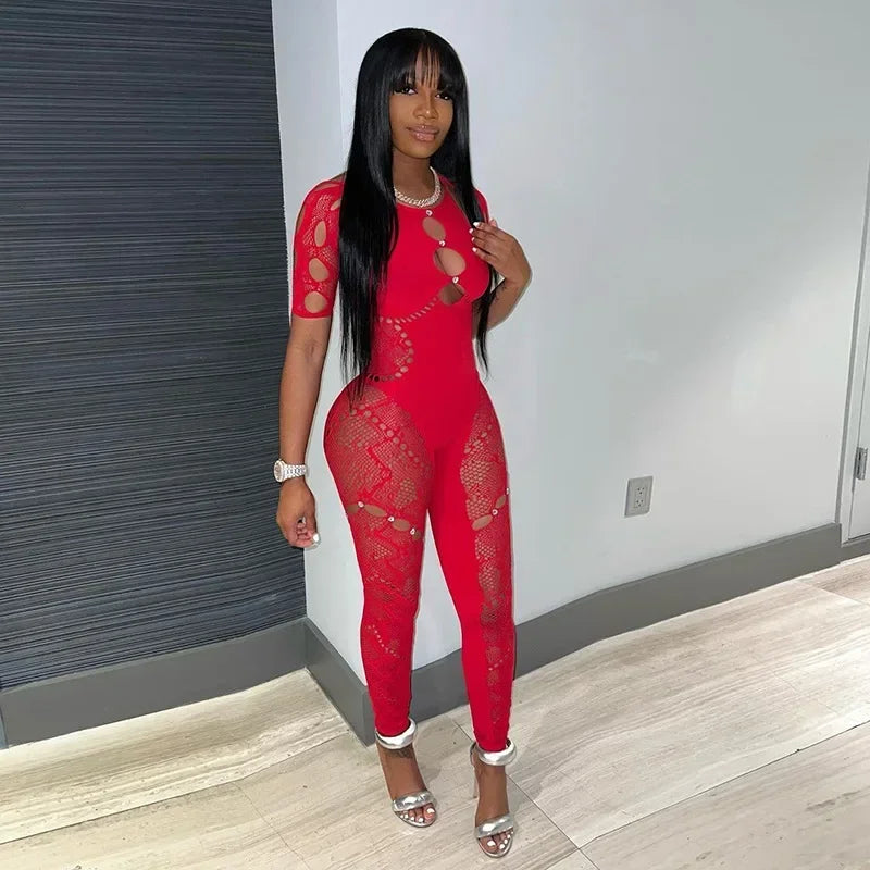 Tania Mesh Jumpsuit