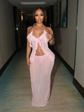 Harper Maxi Skirt Set Pink