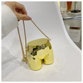 Shape Chain Shoulder Bag Gold