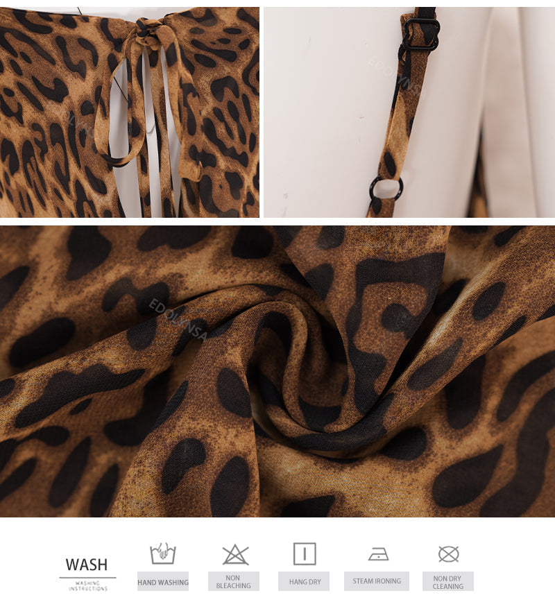 Stephanie Leopard Maxi Dress