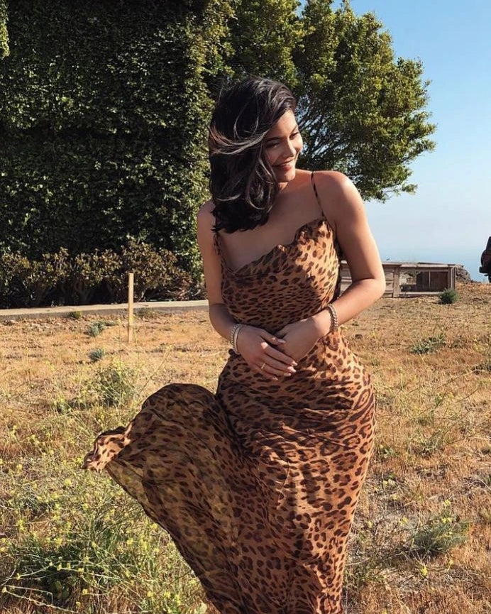 Stephanie Leopard Maxi Dress