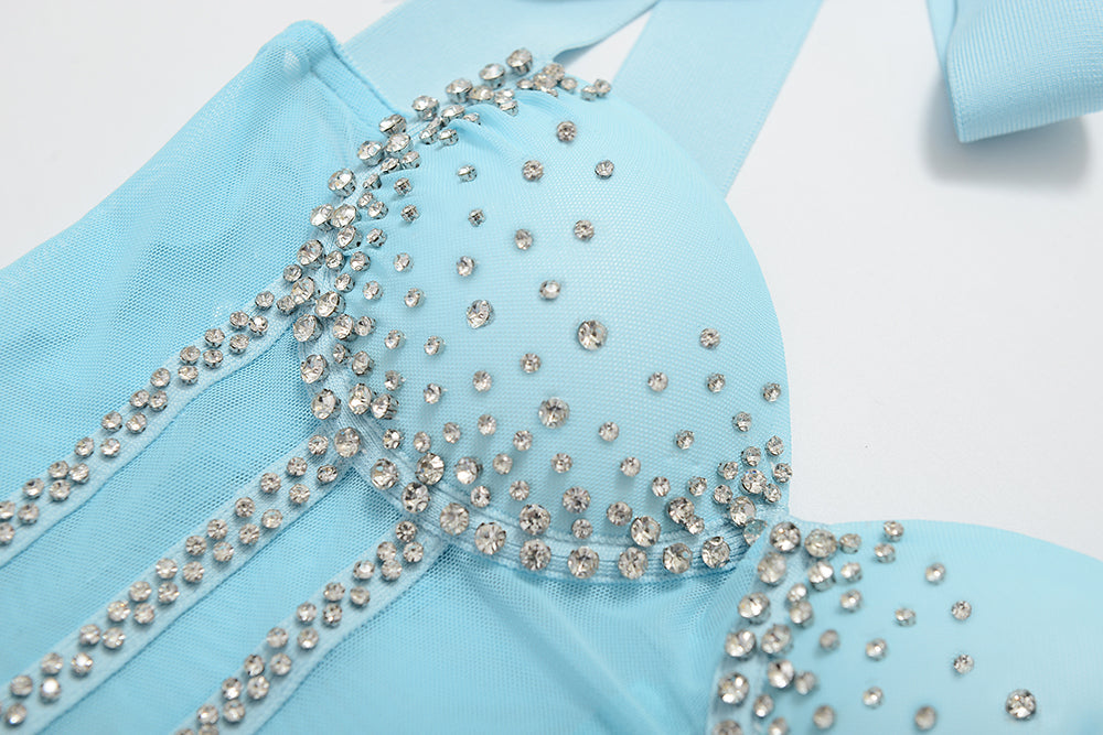 Take A Bow Diamond Midi Dress