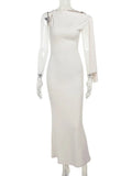 Tiana Bodycon Maxi Dress Apricot