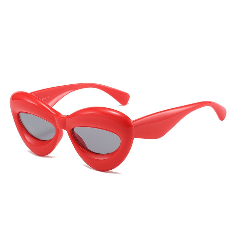 Unique Gradient Sunglasses Red Other
