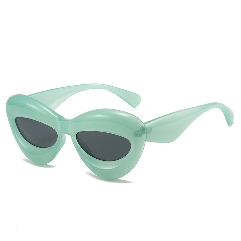 Unique Gradient Sunglasses Green Other