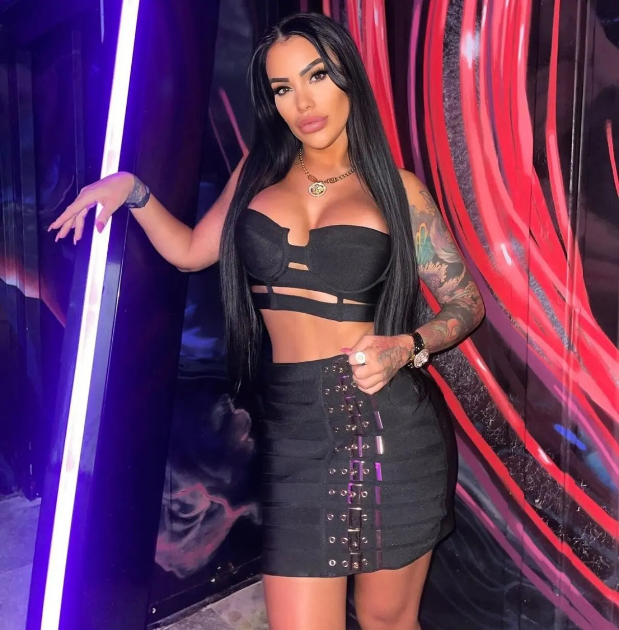 Viviana Bandage Skirt Set