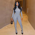 Houndstooth Statement Jumpsuit
