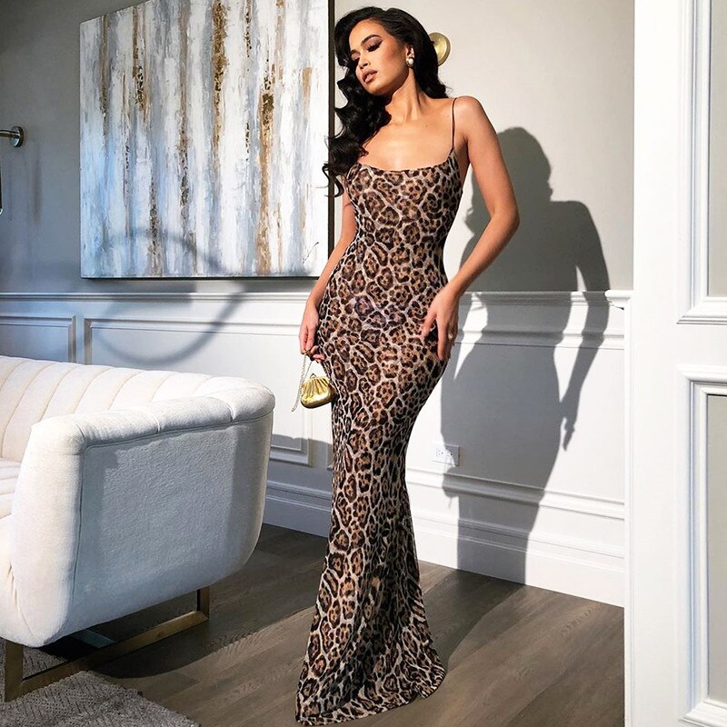Wild Night Maxi Dress Brown