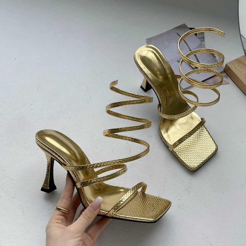 Wrapped Around High Heels