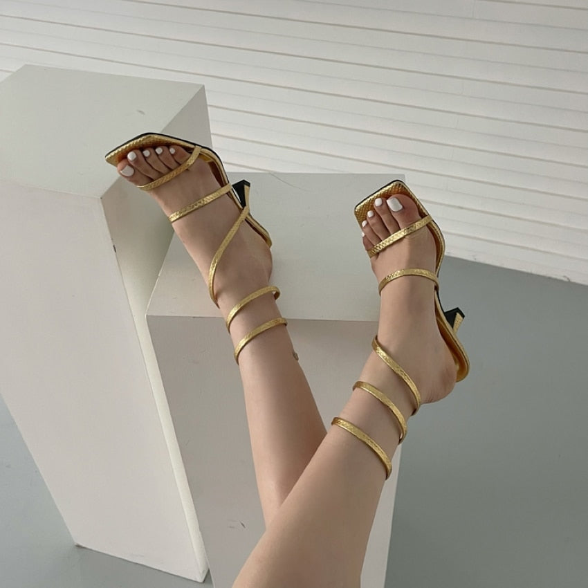 Wrapped Around High Heels