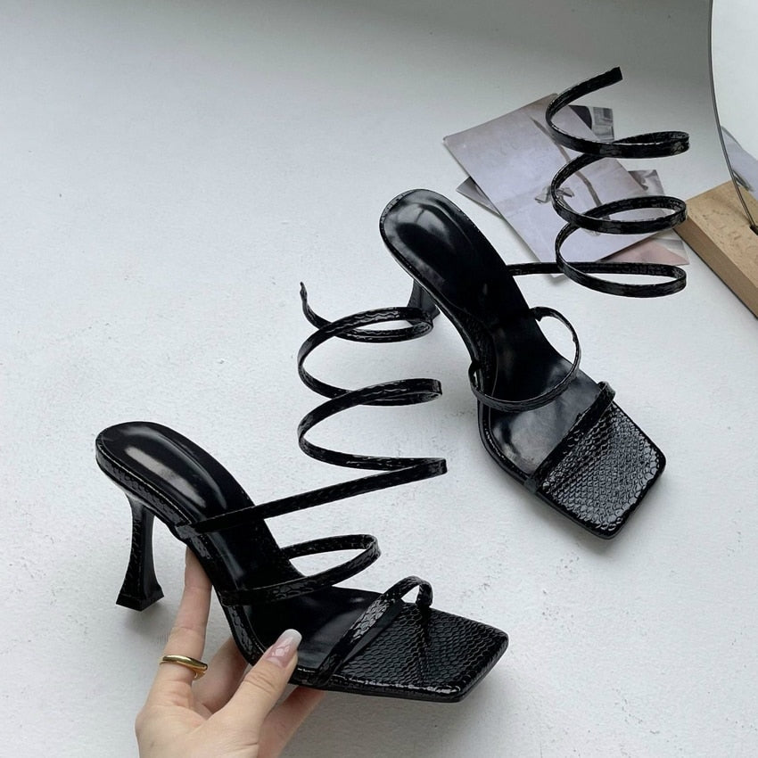 Wrapped Around High Heels