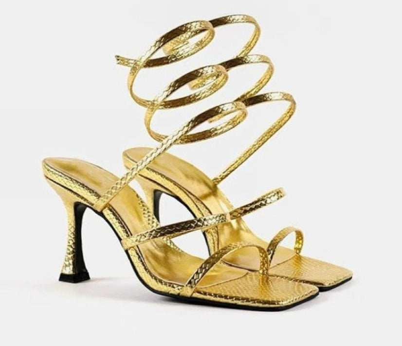 Wrapped Around High Heels