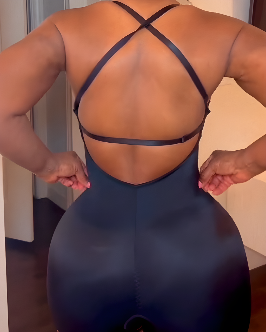 U Plunge Backless Tummy Control Seamless Shapewear