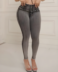 Butt Lifter Slimming Skinny Jeans Gray