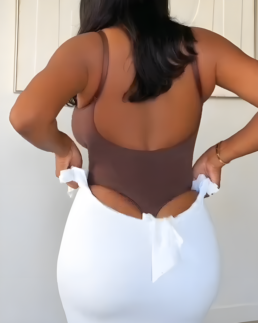 Backless Seamless Shapewear Thong Bodysuit