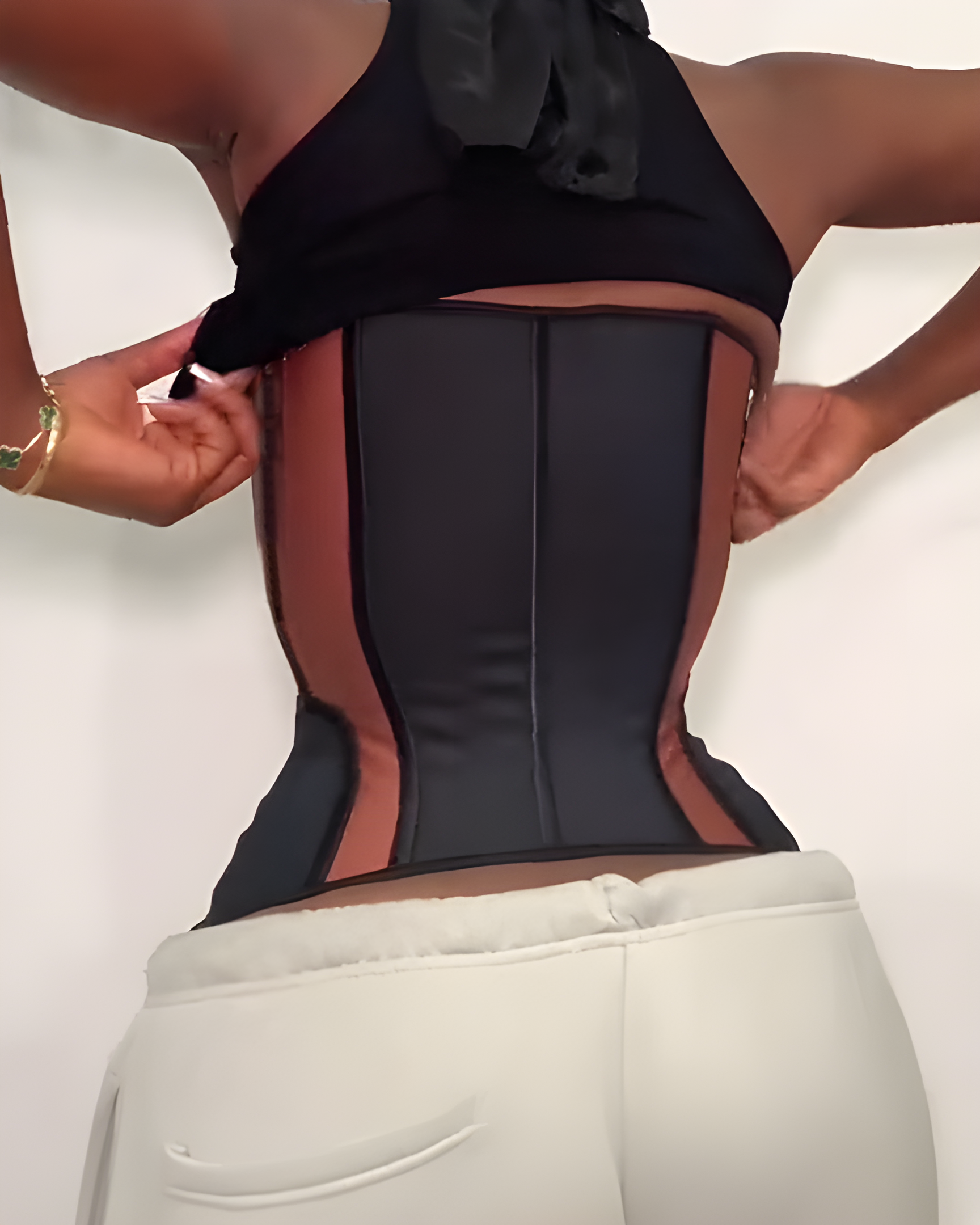 3 Rows Hook and Eye Abdomen Control Waist Trainer