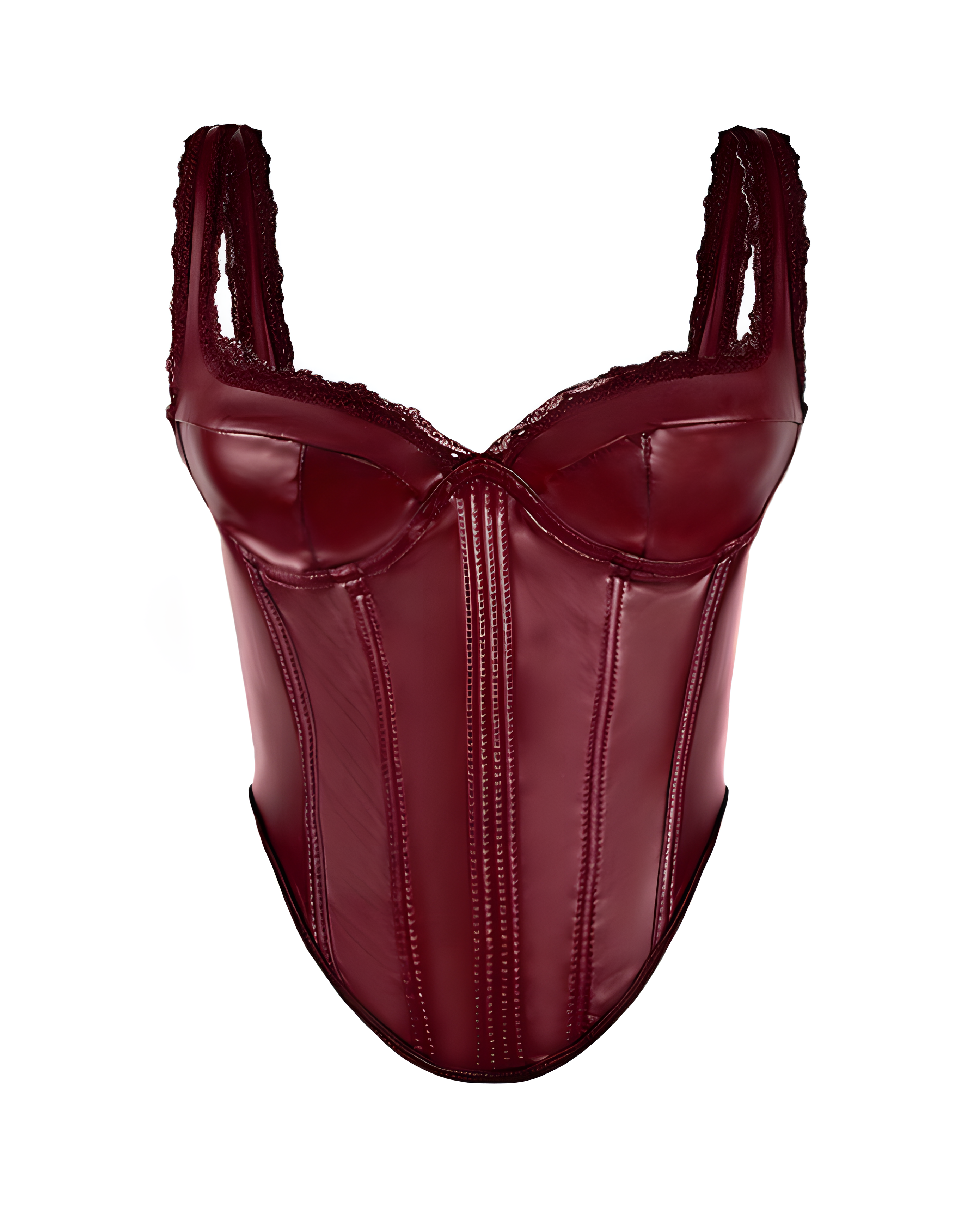 Women's Sexy Leather Corset Top