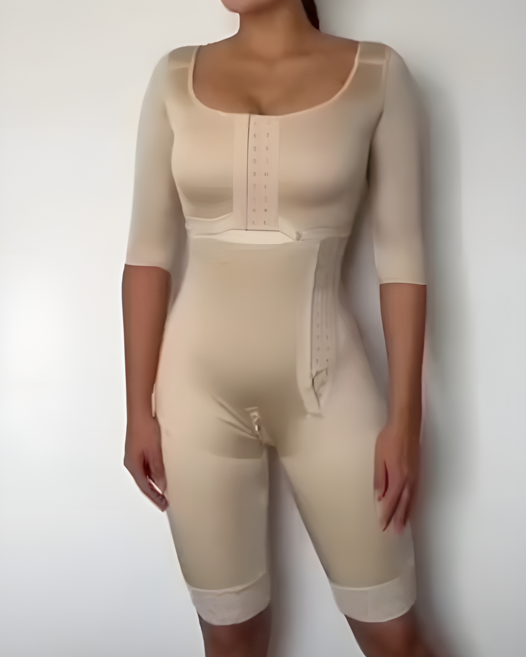 Comfort Mid-Length Sleeve Tummy Shaping Body Shaper Tan